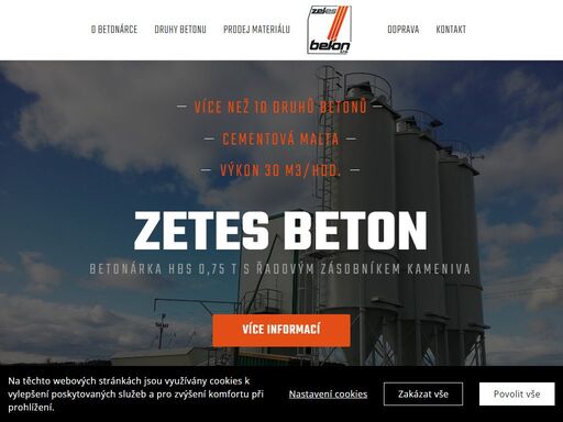 firma zetes beton, s.r.o. provozovna horažďovice je nová moderní betonárna. firma se zabývá výrobou transportbetonu, prodejem písků, kameniva a dopravou.