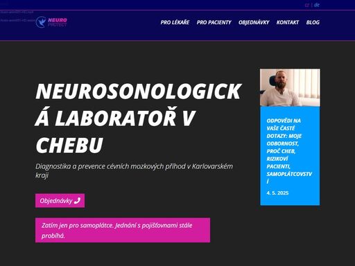 diagnostika a prevence cévních mozkových příhod v karlovarském kraji. mudr. simon rejdovjan - atestovaný neurolog s funkční odborností z neurosonologie.
