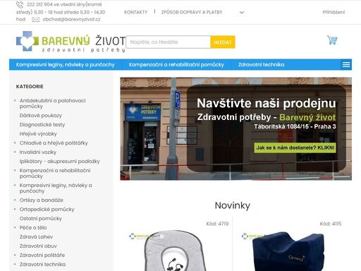 ? v našem sortimentu nabízíme bandáže, ortézy, invalidní vozíky s možností zápůjčky a zdravotnické potřeby ?