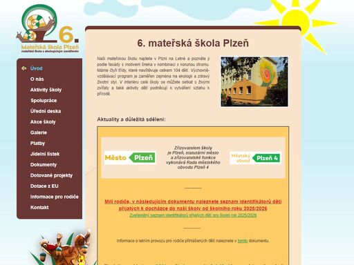 6. mateřská škola plzeň