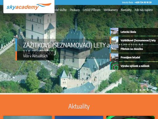 letecké služby ....... letecká škola, vyhlídkové lety, půjčovna letadel, dárkové poukazy