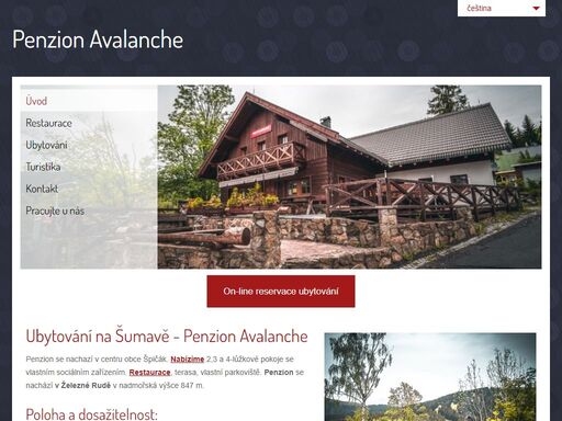 hledáte ubytování v penzionu na šumavě za rozumnou cenu? rezervujte si pokoj v penzionu avalanche se stylovou restaurací v centru obce špičák u lanovky na pancíř.