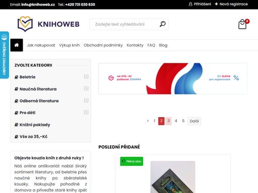 náš online obchod s levnými knihami nabízí unikátní výběr knih z druhé ruky, které se těší na své nové čtenáře. objednejte si jeden z našich knižních bestsellerů a ponořte se do světa literatury!