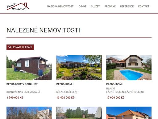ilona biliková, realitní makléřka, reality brandýs nad labem a okolí