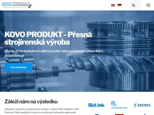 už přes 20 let dodáváme kvalitní produkty z oblasti cnc soustružení a cnc frézování našim spokojeným zákazníkům po celé evropě.