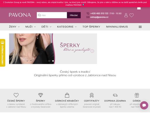 objevte ručně vyráběné šperky a bižuterii společnosti pavona se sídlem v jablonci nad nisou. vyberte si krásný šperk u nás!