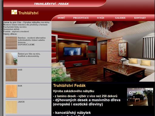 truhlářství fedák - zakázková výroba nábytku,moderní řešení vašeho bydlení.