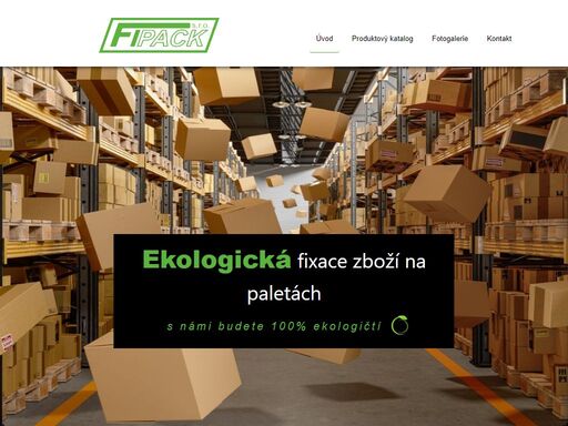 ekologická fixace zboží na paletách, průmyslová lepidla, lepící body, suché zipy