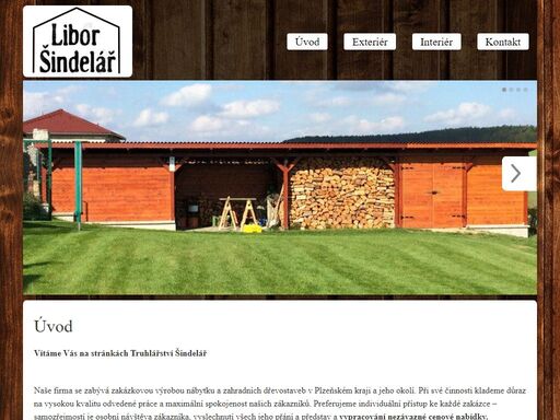 truhlářství šindelář se stará o výrobu a instalaci dřevostaveb, obkladů, prken,