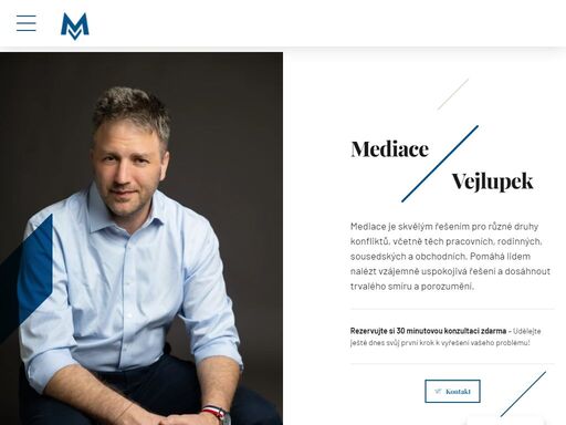 vyřešte váš spor mimosoudně. rodinná, obchodní, pracovní i sousedská mediace. 30minutová konzultace s michalem vejlupkem zdarma.