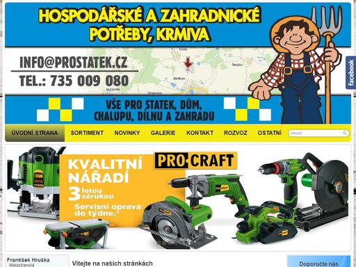 prodejna hospodářských a zahradnických potřeb, krmiv a celé řady dalšího sortimentu, který můžete potřebovat na svém statku, farmě, domě, chalupě nebo zahradě. okres benešov - jankov - jankovská lhota, františek hruška