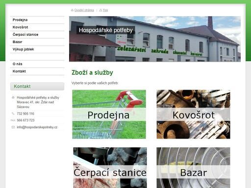 přehled služeb, které nabízíme v moravci, okr. žďár nad sázavou.