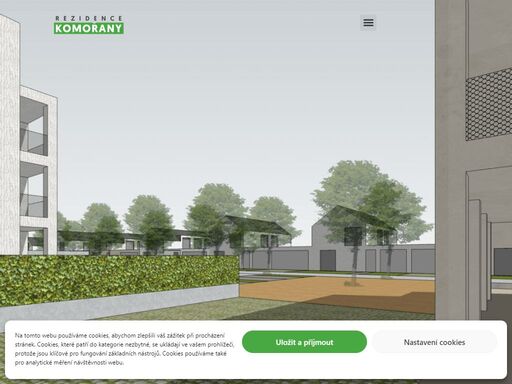 moderní projekt kousek od brna. několik menších bytových domů, citlivě zasazených do krajiny a laděných do moderního designu, který zároveň respektuje místní krajinu a ráz obce. 
