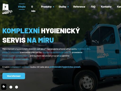 hledáte wecko? naše mobilní toalety jsou vám k dispozici. zajistíme komplexní hygienické řešení vašich akcí. nabízíme také prodej mobilních záchodů i umýváren.