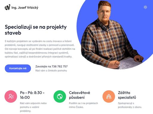 řešíte výstavbu, rekonstrukci nebo hledáte spolehlivého partnera pro tvorbu projektů? spokojený klient je pro mě prioritou, tak mě neváhejte kontaktovat.