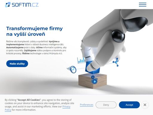 business intelligence od reportů po integraci. chytré webové aplikace od návrhu přes všechny technikálie. lidsky a spolehlivě.