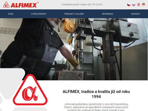 společnost alfimex instaluje kompresorovou, hydraulickou a čerpací techniku. provádí nástavby a opravy užitkových vozidel.