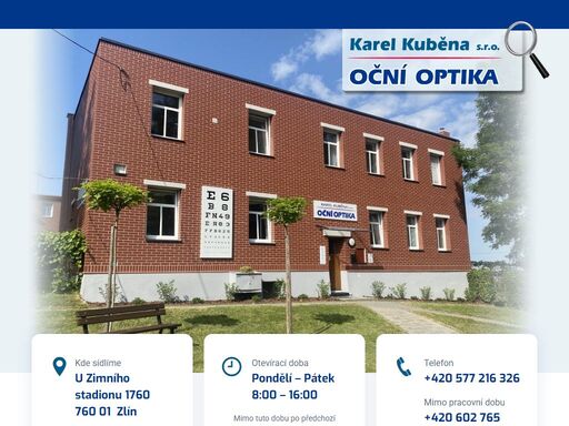 karel kuběna s.r.o. | oční optika zlín