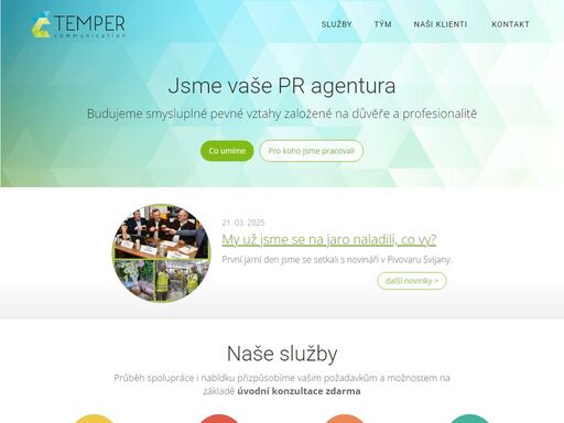 mediální, interní i on-line komunikace, event management. tiskové zprávy, konference, rozhovory s médii i celkové mediální plánování kampaní včetně obsahu i vizuálu.