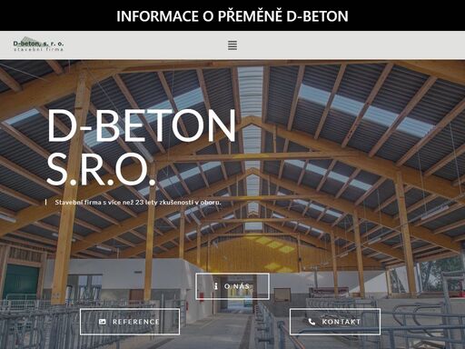 společnost d-beton provádí kompletní stavby, disponuje vlastní dopravou lešením a systémovým bedněním.