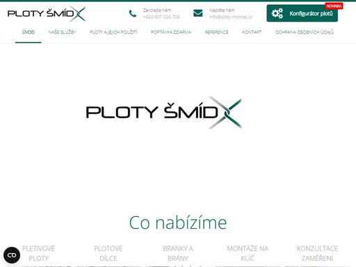 specializace na dodání a montáž všech druhů drátěných plotů, oplocení, zahradních bran a branek.