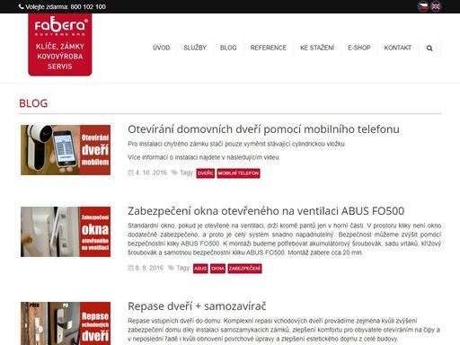 fábera systems - to je zámečnictví, klíče a zámky praha, kování i sghk systémy.