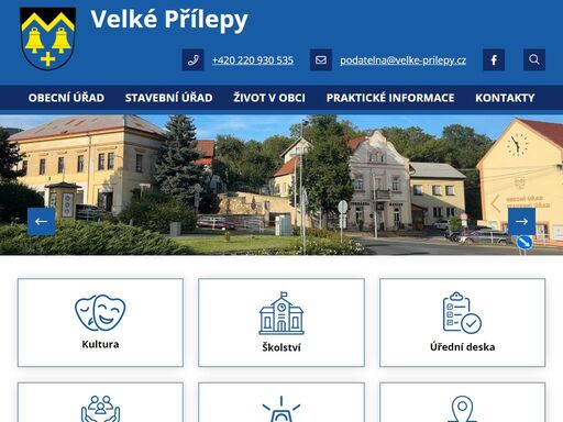 oficiální stránky obce velké přílepy
