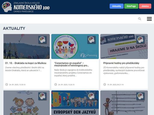 základní škola komenského holice oficiální webové stránky základní školy komenského v holicích. nabízíme vám zde pravidelné aktuality a novinky z naší školy.