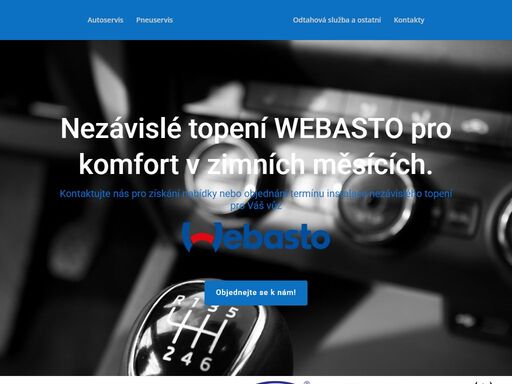 autoservis, pneuservis, autorizovaný servis pro nezávislé topení webasto, praha