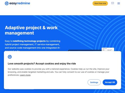 integrated ai-powered software suite that redefines technology projects: combines hybrid project management, it service management, and source code management. try it now!