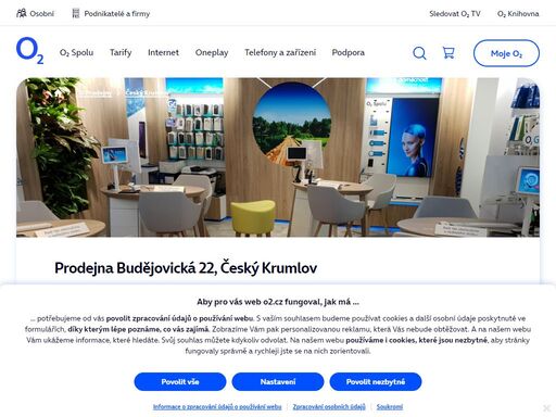prodejna český krumlov - budějovická 22. o2 služby, telefony, zařízení a příslušenství nebo profesionální podpora a spoustu dalšího, to nabízejí všechny naše značkové prodejny.