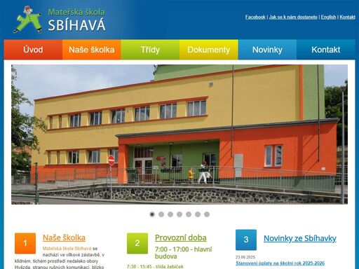 mateřská škola sbíhavá se nachází v tichém prostředí nedaleko obory hvězdy a libockého rybníka...