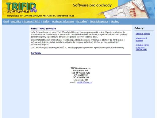 trifid, počítačový pokladni systém, software pro obchody, pokladní software, počítačová pokladna, čárový kód, pokladní zásuvka, tiskárna účtenek, eet, elektronická evidence tržeb