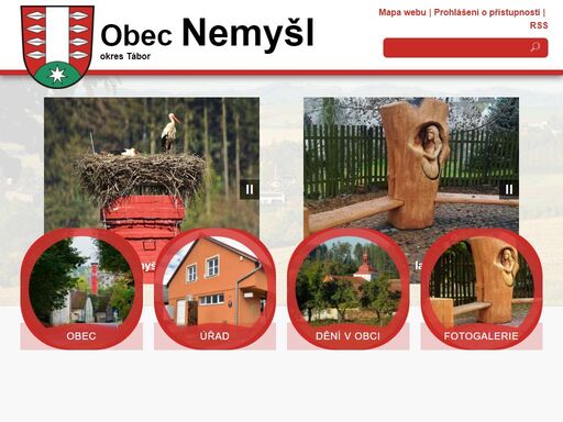 oficiální webové stránky obce nemyšl