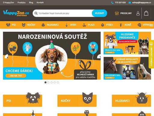 happyzoo | zverimex - s láskou a respektem ke zvířatům. kamenné prodejny a eshop s více jak 50 000 produkty. nejširší sortiment v čr.