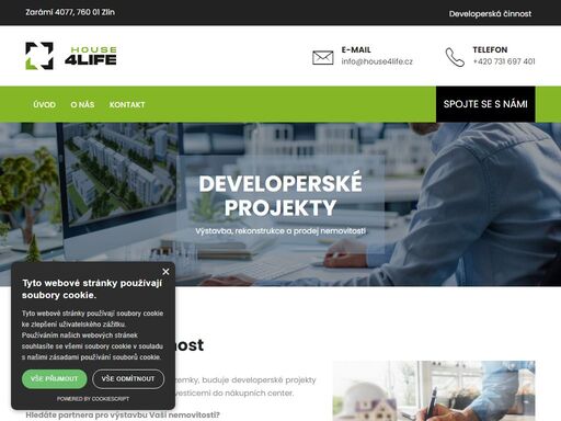 zabýváme se developerskou činností. specializujeme se na výstavbu, rekonstrukci a prodej nemovitostí. realizujeme projekty zaměřené na rezidenční a komerční nemovitosti.