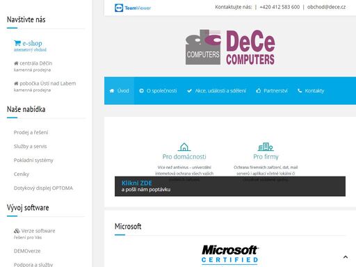 prodej a servis výpočetní techniky, pronájem kopírky, software, hardware, server, acer, microsoft, počítačové sítě děčín ústí nad labem struktorovaná kabeláž softwarövá tvorba restaurační hotelový skladový software
eet pokladny