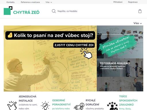 homepage. co je to chytrá zeď?
chytrá zeď® je speciální nátěr, který změní každý hladký povrch v neomezenou popisovatelnou a snadno mazatelnou plochu.
podívejte se na video s ukázkama využití chytré zdi v kancelářích a zasedačkách:














školky a školy
jak je možné využít chytrou zeď ve…