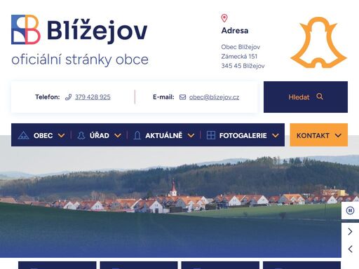 oficiální stránky obce blížejov