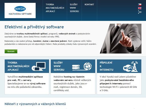 zabýváme se tvorbou multimediálních aplikací, programů, webových stránek a poskytováním souvisejících služeb. jsme česká firma s tradicí od roku 1992.