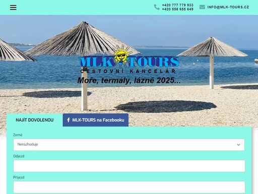 cestovní kancelář mlk-tours - vaše krásná dovolená