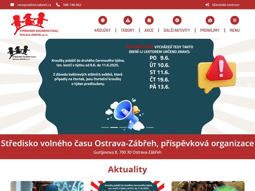 středisko volného času ostrava-zábřeh, příspěvková organizace