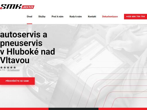 spolehlivý a rychlý autoservis a pneuservis v hluboké nad vltavou s bohatou praxí v oboru. naše práce je nám koníčkem.