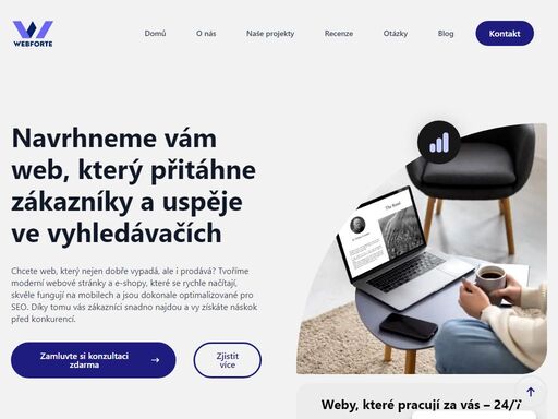 navrhneme vám webové stránky nebo e-shop na míru, které zaujmou, skvěle fungují na mobilech a jsou seo optimalizované. získejte web, který přitáhne zákazníky!
