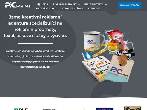 profesionálové a vaši partneři pro reklamní a digitální služby, reklamní předměty, textil, tiskové služby, výšivka, branding a webdesign.