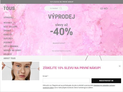 online šperky, oficiální stránky tous®, výběr šperků, hodinek, tašek, dárků a doplňků.