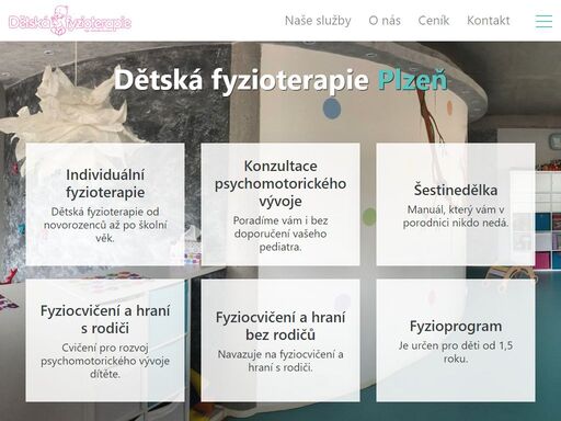 privátní zdravotnické zařízení v plzni se spezializací se na dětské pacienty od nejútlejšího věku, které jsou ohroženy poruchou hybného vývoje nebo u kterých se již hybná porucha vyvinula. spolupracujeme s vozp 211 a vzp 111.