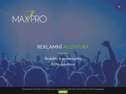 agentura max7pro s.r.o. je mladá a dynamicky se rozvíjející společnost. filozofie našeho týmu spočívá v nabídce komplexnosti služeb poskytovaných klientovi