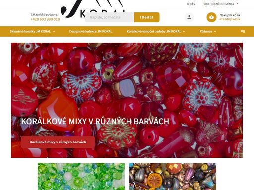 vítejte v našem obchodě. vítejte v e-shopu společnosti jm koral s.r.o., která se již více než 30 let zabývá výrobou mačkaných a broušených korálků, které jsou typickým produktem sklářství jizerských hor. v e-shopu najdete mačkané a broušené korálky v různých tvarech, barvách a povrchových úpravách.dále nabízíme…