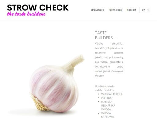 strow check - výroba přírodních česnekových plátků ze sušeného česneku